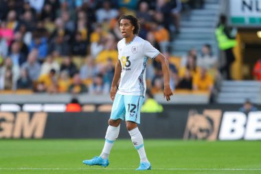 Burnley 'den Bashir Humphreys Carabao Kupası maçı sırasında Wolverhampton Wanderers, Molineux, Wolverhampton, Birleşik Krallık' ta Burnley 'e karşı, 28 Ağustos 2024