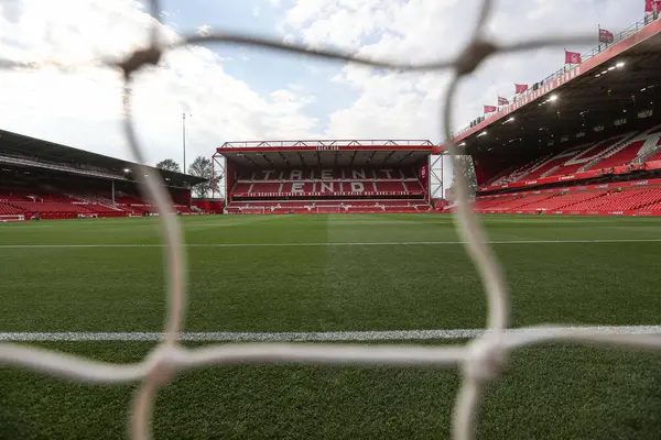 28 Ağustos 2024 'te Nottingham Forest, Newcastle United' a karşı City Ground, Nottingham, Birleşik Krallık 'ta oynanan Carabao Kupası maçında şehir zemininin genel bir görüntüsü.