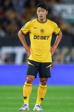 Hwang Hee-Chan of Wolverhampton Wanderers during the Carabao Cup match Wolverhampton Wanderers vs Burnley at Molineux, Wolverhampton, United Kingdom, 28th August 2024 clipart