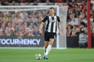 Newcastle United takımından Dan Burn, 28 Ağustos 2024 'te Nottingham Forest, Newcastle United' a karşı oynanan Carabao Kupası karşılaşmasında görev başındaydı.
