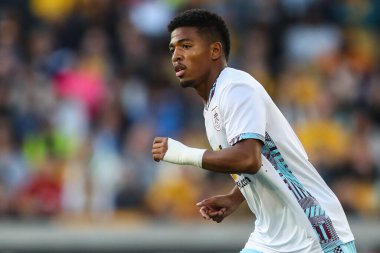 Burnley 'li Shurandy Sambo Carabao Kupası maçında Wolverhampton Wanderers, Burnley' e karşı Molineux, Wolverhampton, Birleşik Krallık, 28 Ağustos 2024