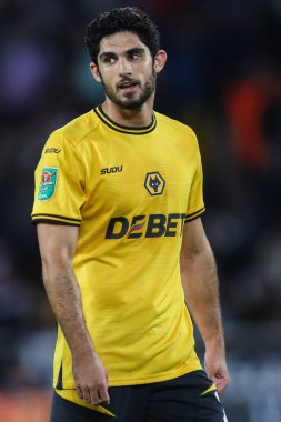 Wolverhampton Wanderers 'dan Gonalo Guedes Carabao Kupası maçında Wolverhampton Wanderers' a karşı Molineux, Wolverhampton, Birleşik Krallık, 28 Ağustos 2024