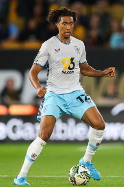 Burnley 'den Bashir Humphreys Carabao Kupası maçı sırasında Wolverhampton Wanderers, Molineux, Wolverhampton, Birleşik Krallık' ta Burnley 'e karşı, 28 Ağustos 2024