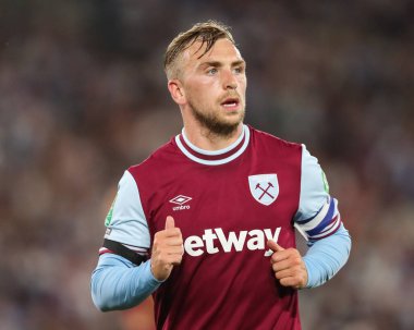 West Ham United 'dan Jarrod Bowen, 28 Ağustos 2024' te Londra 'daki Londra Stadyumu' nda oynanan West Ham United-Bournemouth maçında