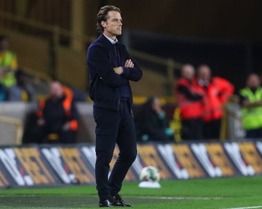 Scott Parker, Burnley 'nin Carabao Kupası maçındaki menajeri Wolverhampton Wanderers, Burnley' e karşı Molineux, Wolverhampton, Birleşik Krallık, 28 Ağustos 2024