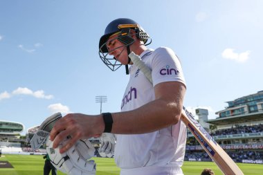 İngiltere 'den Dan Lawrence, İngiltere' ye karşı Sri Lanka 2. Rothesay Deneme Maçı 1. Lords, Londra, Birleşik Krallık, 29 Ağustos 2024 'te başlayacak.