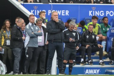 Leicester Cityster Premier Lig maçında Steve Cooper teknik direktörü Leicester City, King Power Stadyumu 'nda Aston Villa' ya karşı 31 Ağustos 2024