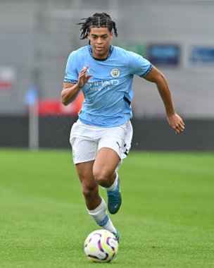 Manchester City 'den Jahmai Simpson-Pusey Premier League 2 U23 maçında Manchester City Everton' a karşı Joie Stadyumu 'nda 1 Eylül 2024