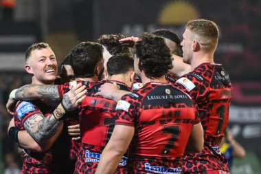 Leigh Leopards 'dan Josh Charnley, 30 Ağustos 2024' te Leigh Spor Köyü 'nde oynanan 24. Betfred Süper Lig karşılaşmasında Leigh Leopards ve Warrington Wolves maçına gidiyor.