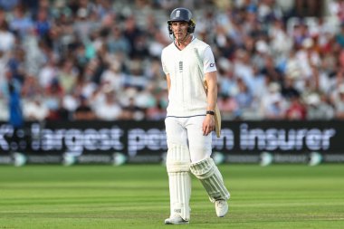 İngiltere 'den Dan Lawrence, İngiltere - Sri Lanka 2. Rothesay Deneme Maçı 2. Lords, Londra, Birleşik Krallık, 30 Ağustos 2024' te görevden alınmıştır.