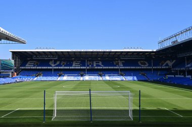 Goodison Park 'ın, İngiltere' nin Liverpool şehrindeki Goodison Park 'ta oynanan Everton - Bournemouth Premier League maçı öncesinde genel bir görüntüsü.