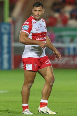 Ryan Hall of Hull KR, Betfred 24. Süper Lig karşılaşmasında Hull KR, Salford Red Devils 'e karşı, Sewell Group Craven Park Kingston üzerine Hull, İngiltere, 30 Ağustos 2024