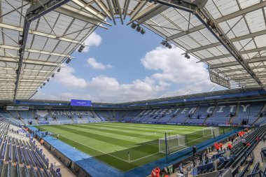 King Power Stadyumu 'nun Premier League maçı sırasında King Power Stadyumu' nda Leicester City, Aston Villa 'ya karşı 31 Ağustos 2024' te genel bir görüntüsü.