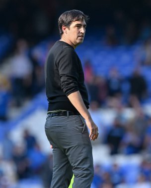 Bournemouth 'un Andoni Iraola teknik direktörü, 31 Ağustos 2024 tarihinde İngiltere' nin Liverpool kentinde Goodison Park 'ta oynanan Premier League maçında Everton - Bournemouth maçının tam zamanlı sonucunu kutluyor.