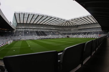 Newcastle United Premier Lig karşılaşması öncesinde St. James 's Park' ta Newcastle United ile Tottenham Hotspur arasında 1 Eylül 2024 'te St. James' s Park, Newcastle 'da genel bir görüş.