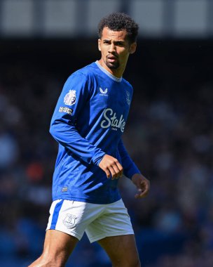 Everton 'dan Iliman Ndiaye Premier League maçı sırasında Everton - Bournemouth Goodison Park, Liverpool, Birleşik Krallık' ta 31 Ağustos 2024