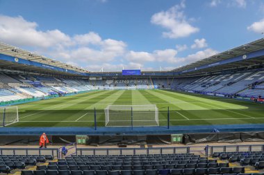 King Power Stadyumu 'nun Premier League maçı sırasında King Power Stadyumu' nda Leicester City, Aston Villa 'ya karşı 31 Ağustos 2024' te genel bir görüntüsü.