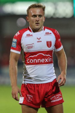Hull KR 'dan Jez Litten, Betfred 24. Süper Lig karşılaşmasında Hull KR, Sewell Group Craven Park' ta Salford Red Devils 'e karşı.