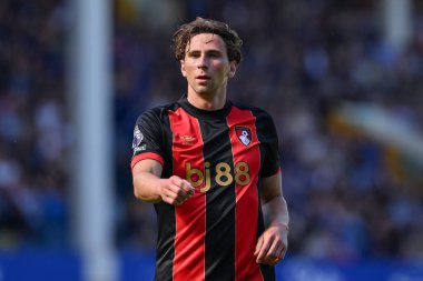 Illya Zabarnyi of Bournemouth during the Premier League match Everton vs Bournemouth at Goodison Park, Liverpool, United Kingdom, 31st August 2024 clipart