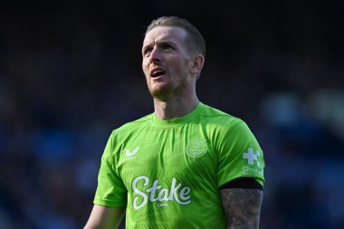 Everton 'dan Jordan Pickford Premier League maçı sırasında Everton - Bournemouth Goodison Park, Liverpool, İngiltere, 31 Ağustos 2024