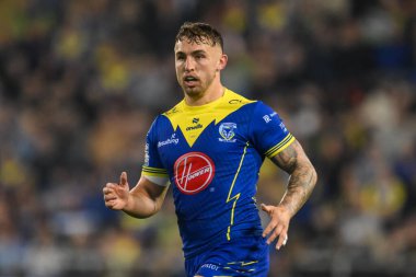 Warrington Wolves takımından Sam Powell 24. Betfred Süper Lig karşılaşmasında Leigh Leopards, Warrington Wolves 'a karşı Leigh Spor Köyü, Leigh, İngiltere, 30 Ağustos 2024
