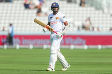 Prabath Jayasuriya of Sri Lanka looks dejected following his dismissal during the England v Sri Lanka 2nd Rothesay Test Match Day 4 at Lords, London, United Kingdom, 1st September 2024 clipart