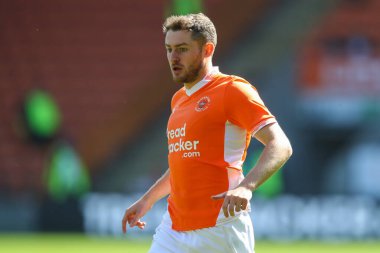 Blackpool takımından Elliot Embleton 31 Ağustos 2024 'te Bloomfield Road, Blackpool' da Blackpool-Wycombe Wanderers maçında