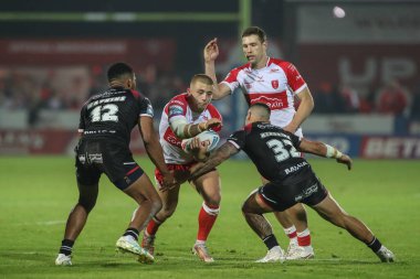 Hull KR takımından Mikey Lewis, 30 Ağustos 2024 'te İngiltere' nin Hull kenti Kingston 'da oynanan Sewell Group Craven Park' ta oynanan 24.