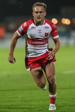 Hull KR 'dan Jez Litten, Betfred 24. Süper Lig karşılaşmasında Hull KR, Sewell Group Craven Park' ta Salford Red Devils 'e karşı.
