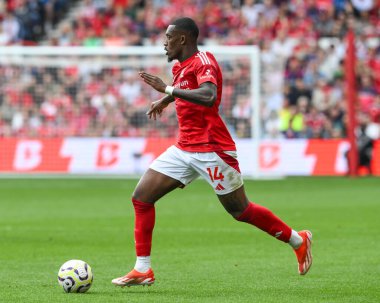 Nottingham Ormanı 'ndan Callum Hudson-Odoi Premier Lig maçı sırasında Nottingham Forest, Wolverhampton Wanderers' a karşı 31 Ağustos 2024 'te İngiltere' nin Nottingham şehrinde bir ara verdi.