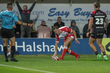 Hull KR 'dan Jack Broadbent, 30 Ağustos 2024' te İngiltere 'nin Hull kenti Kingston' da oynanan Sewell Group Craven Park 'ta oynanan 24.