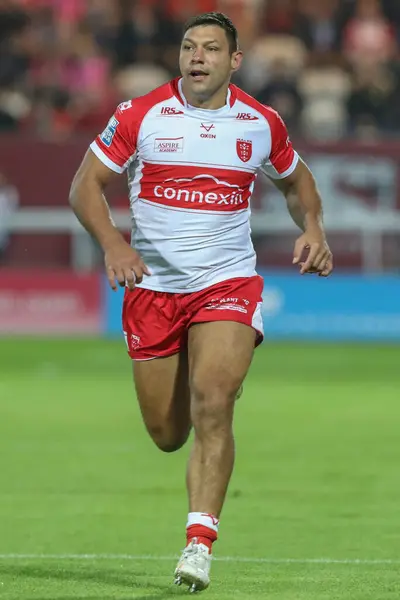 stock image Ryan Hall of Hull KR during the Betfred Super League Round 24 match Hull KR vs Salford Red Devils at Sewell Group Craven Park, Kingston upon Hull, United Kingdom, 30th August 2024