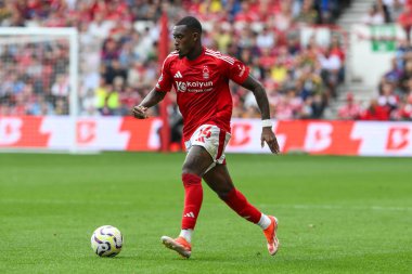 Nottingham Ormanı 'ndan Callum Hudson-Odoi Premier Lig maçı sırasında Nottingham Forest, Wolverhampton Wanderers' a karşı 31 Ağustos 2024 'te İngiltere' nin Nottingham şehrinde bir ara verdi.