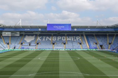 King Power Stadyumu 'nun Premier League maçı sırasında King Power Stadyumu' nda Leicester City, Aston Villa 'ya karşı 31 Ağustos 2024' te genel bir görüntüsü.