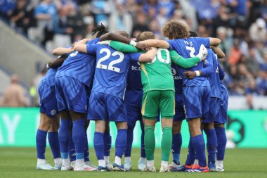Leicester Premier Lig maçında Leicester City, Aston Villa 'ya karşı King Power Stadyumu, Leicester, Birleşik Krallık' ta 31 Ağustos 2024 'te bir araya geldi.