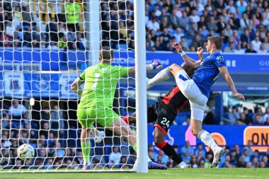 Bournemouth takımından Antoine Semenyo, 31 Ağustos 2024 'te Goodison Park, Liverpool' da oynanan Premier League maçında Everton 'a karşı Bournemouth maçında 2-1 berabere kaldı.