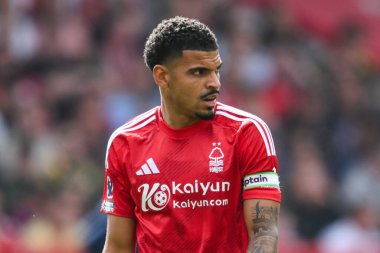 Nottingham Ormanı 'ndan Morgan Gibbs-White Premier League maçı sırasında Nottingham Forest, Wolverhampton Wanderers' a karşı 31 Ağustos 2024 'te Nottingham, İngiltere' de oynandı.