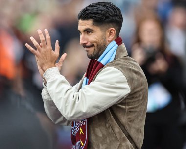 Carlos Soler joins West Ham United from French champions Paris Saint-Germain on a deal until the end of the 2024/25 season during the Premier League match West Ham United vs Manchester City at London Stadium, London, United Kingdom, 31st August 2024 clipart