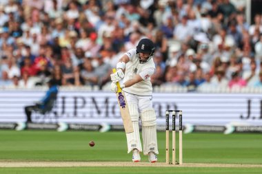 İngiltere 'den Ben Duckett, İngiltere' ye karşı Sri Lanka 2. Rothesay Deneme Maçı 3. gününde Lords, Londra, Birleşik Krallık 'ta 31 Ağustos 2024' te görülüyor.