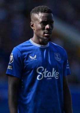 Everton 'dan İdrissa Gueye Premier Lig maçı sırasında Everton - Bournemouth Goodison Park, Liverpool, Birleşik Krallık' ta 31 Ağustos 2024