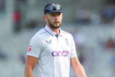 İngiltere 'den Gus Atkinson, İngiltere - Sri Lanka 2. Rothesay Deneme Maçı 4. Lords, Londra, İngiltere, 1 Eylül 2024' te görülüyor.