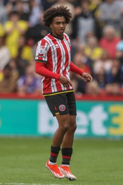 Sheffield United takımından Sam McCallum 1 Eylül 2024 'te Sheffield United' a karşı Bramall Lane, Sheffield, İngiltere 'de oynanan maçta