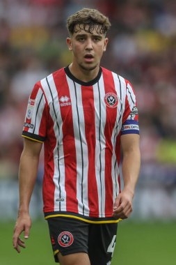 Sheffield United takımından Oliver Arblaster 1 Eylül 2024 'te Sheffield United' a karşı Bramall Lane, Sheffield, İngiltere 'de oynanan maçta