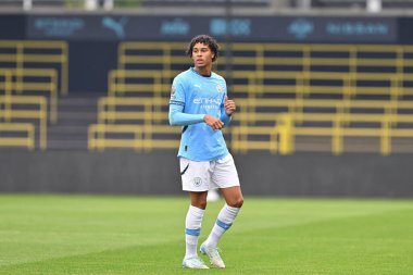 Manchester City 'den Max Alleyne Premier League 2 U23 maçında Manchester City Everton' a karşı Joie Stadyumu, Manchester, İngiltere, 1 Eylül 2024