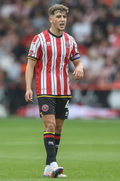 stock image Oliver Arblaster of Sheffield United during the Sky Bet Championship match Sheffield United vs Watford at Bramall Lane, Sheffield, United Kingdom, 1st September 2024