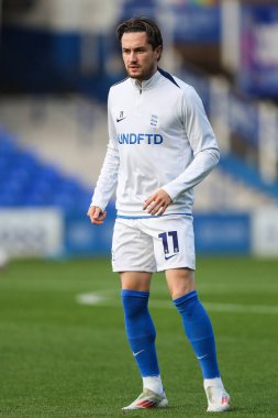 Scott Wright of Birmingham City during the pre-game warm up ahead of the Bristol Street Motors Trophy match Birmingham City vs Walsall at St. Andrew's @ Knighthead Park, Birmingham, United Kingdom, 3rd September 2024 clipart