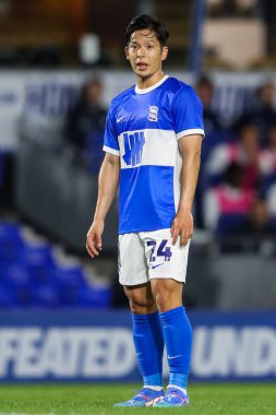 Tomoki Iwata of Birmingham City during the Bristol Street Motors Trophy match Birmingham City vs Walsall at St. Andrew's @ Knighthead Park, Birmingham, United Kingdom, 3rd September 2024 clipart