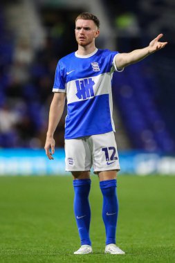 Birmingham City 'den Marc Leonard Bristol Street Motors Kupası maçında Birmingham City, St. Andrew' s @ Knighthead Park, Birmingham, İngiltere 'de 3 Eylül 2024' te Walsall 'a karşı.