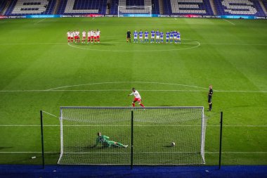 Walsall 'dan Reyes Cleary penaltısını Bristol Street Motors Kupası' nda St. Andrew 's @ Knighthead Park, Birmingham, İngiltere, 3 Eylül 2024' te oynanan Birmingham City - Walsall maçında attı.