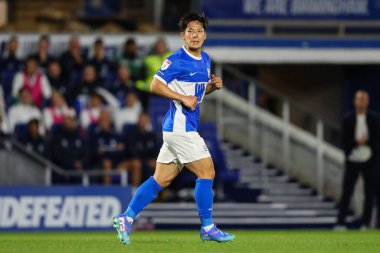 Birmingham City 'den Tomoki Iwata Bristol Street Motors Kupası maçında Birmingham City, Walsall' a karşı St. Andrew 's @ Knighthead Park, Birmingham, İngiltere, 3 Eylül 2024